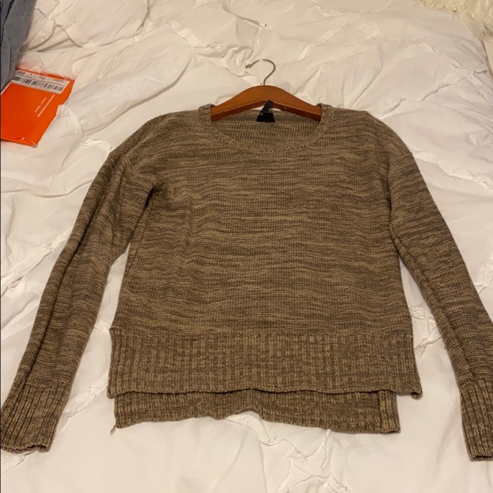 Full tilt cream & brown sweater